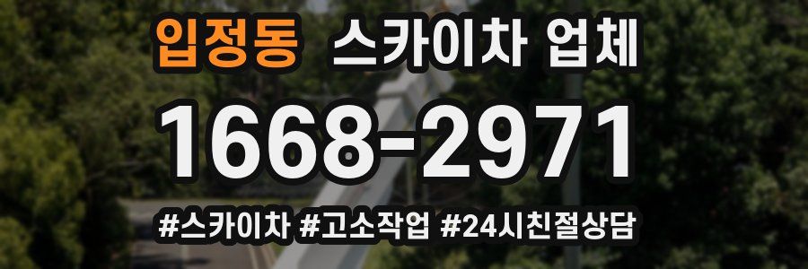 입정동 스카이차 업체