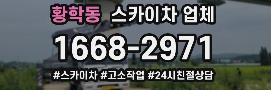 황학동 스카이차 업체