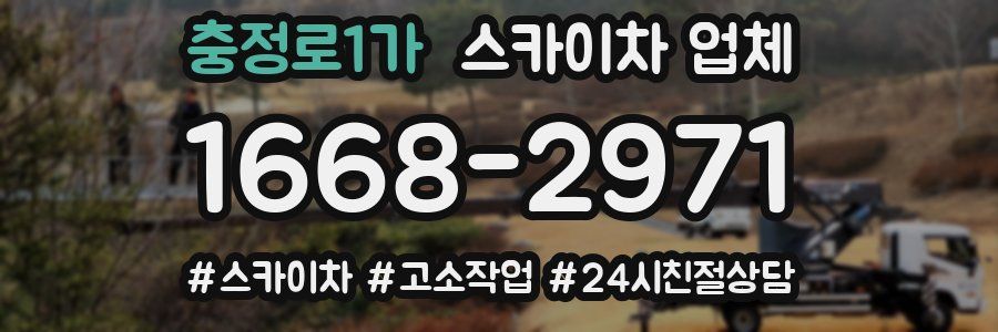 충정로1가 스카이차 업체