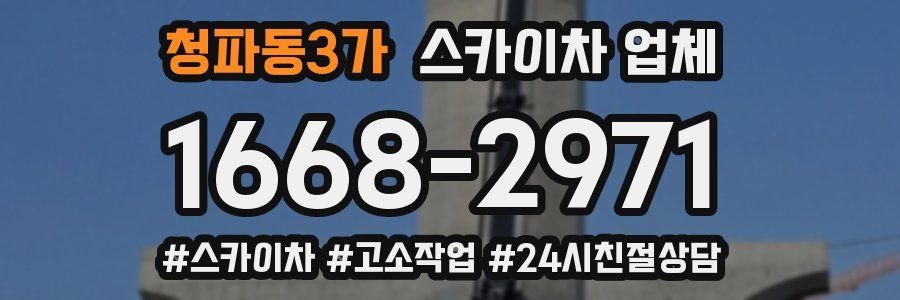 청파동3가 스카이차 업체