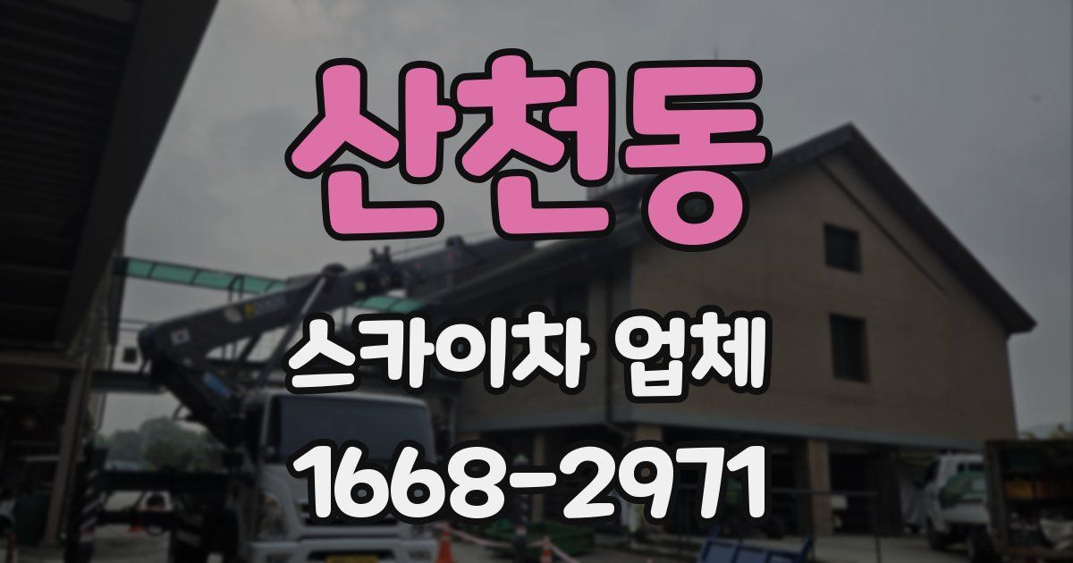 산천동 스카이차 업체