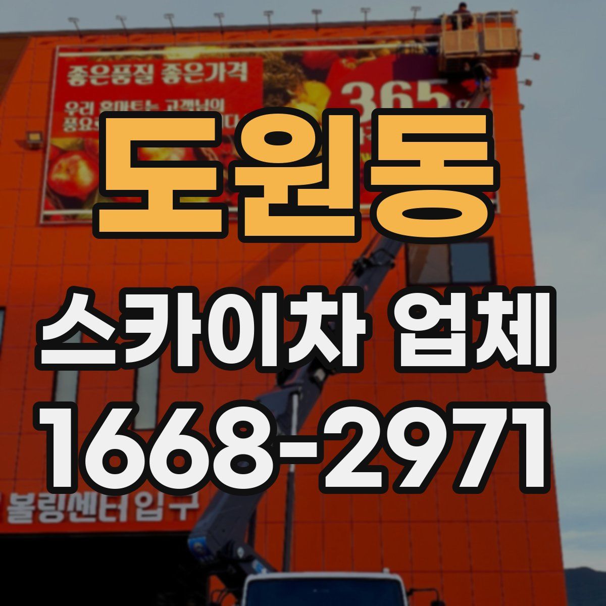 도원동 스카이차 업체