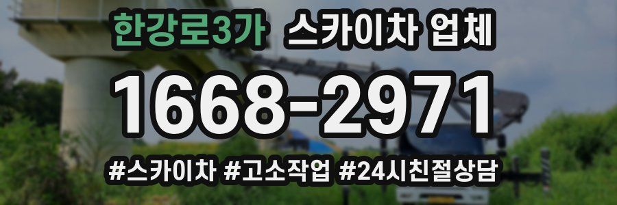 한강로3가 스카이차 업체