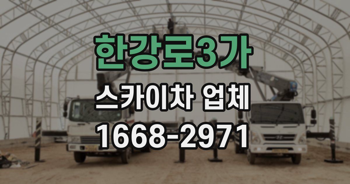 한강로3가 스카이차 업체