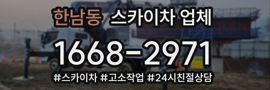 한남동 스카이차 업체