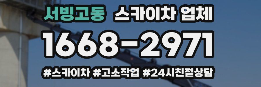 서빙고동 스카이차 업체