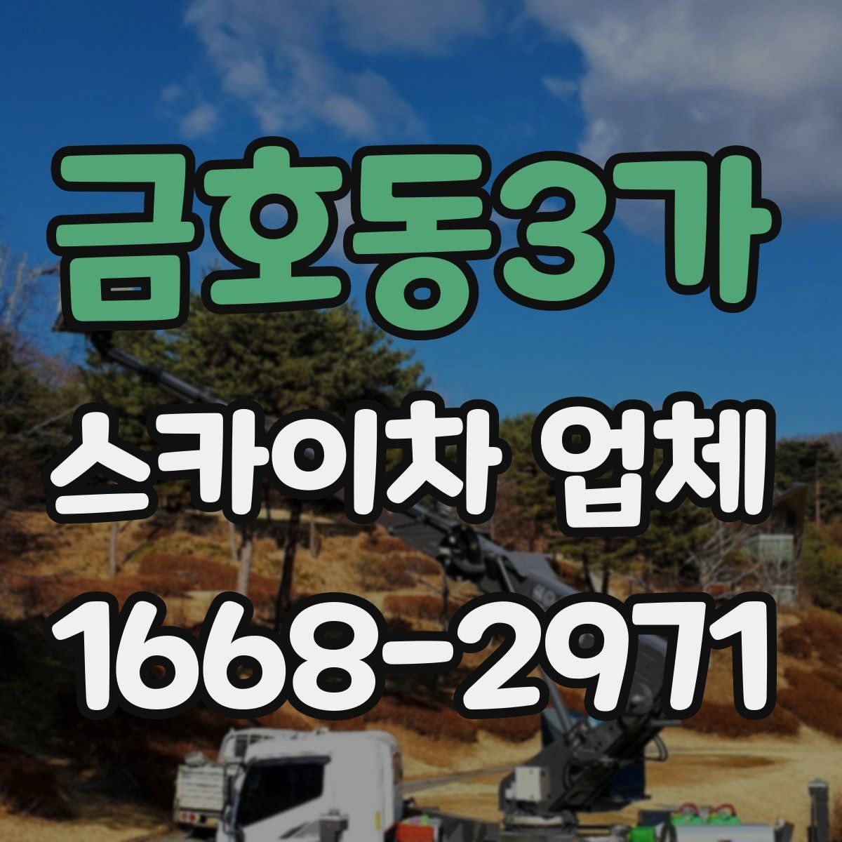 금호동3가 스카이차 업체 이용 전 일정 변경 시 알아둘 점