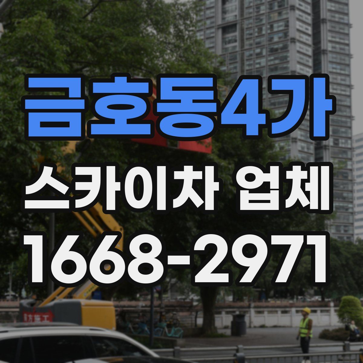 금호동4가 스카이차 업체