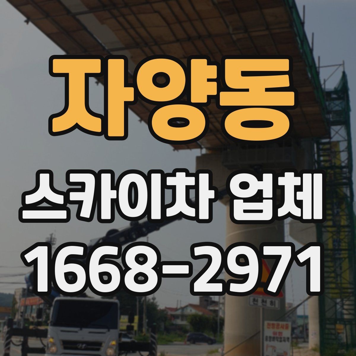 자양동 스카이차 업체 운행 가능 지역 확인하는 법