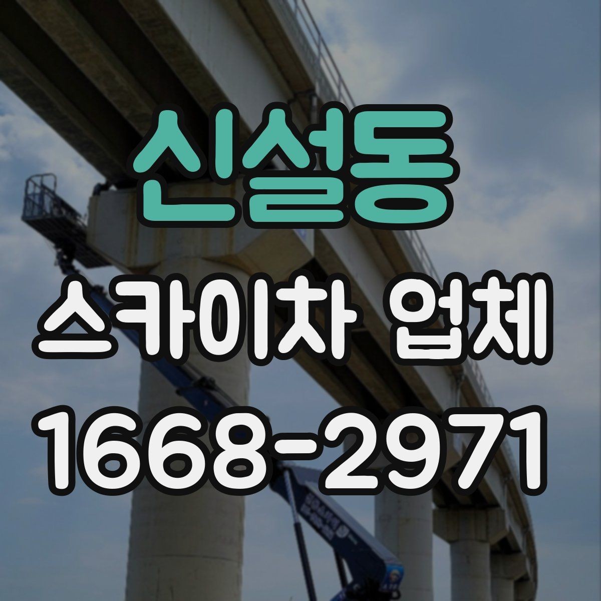 신설동 스카이차 업체 현장 배치 전 공간 확보가 중요한 이유