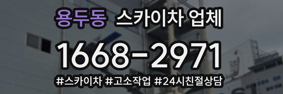 용두동 스카이차 업체
