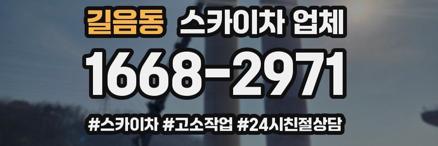 길음동 스카이차 업체