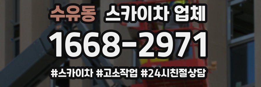 수유동 스카이차 업체