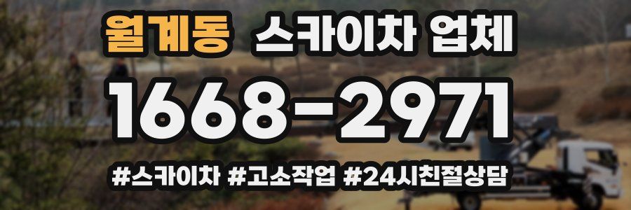 월계동 스카이차 업체