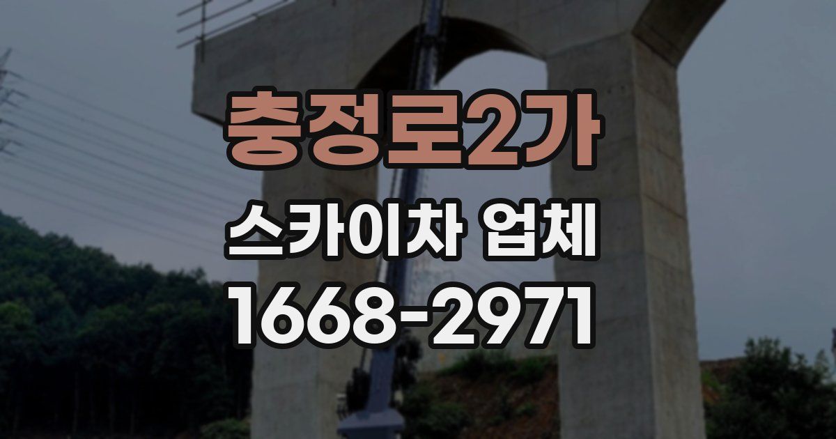 충정로2가 스카이차 업체