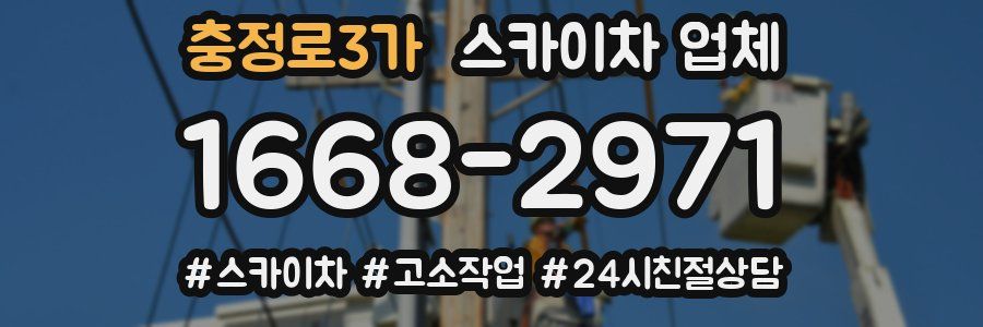 충정로3가 스카이차 업체