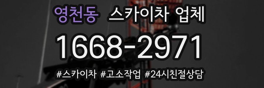 영천동 스카이차 업체