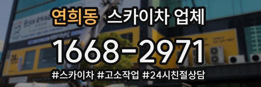 연희동 스카이차 업체