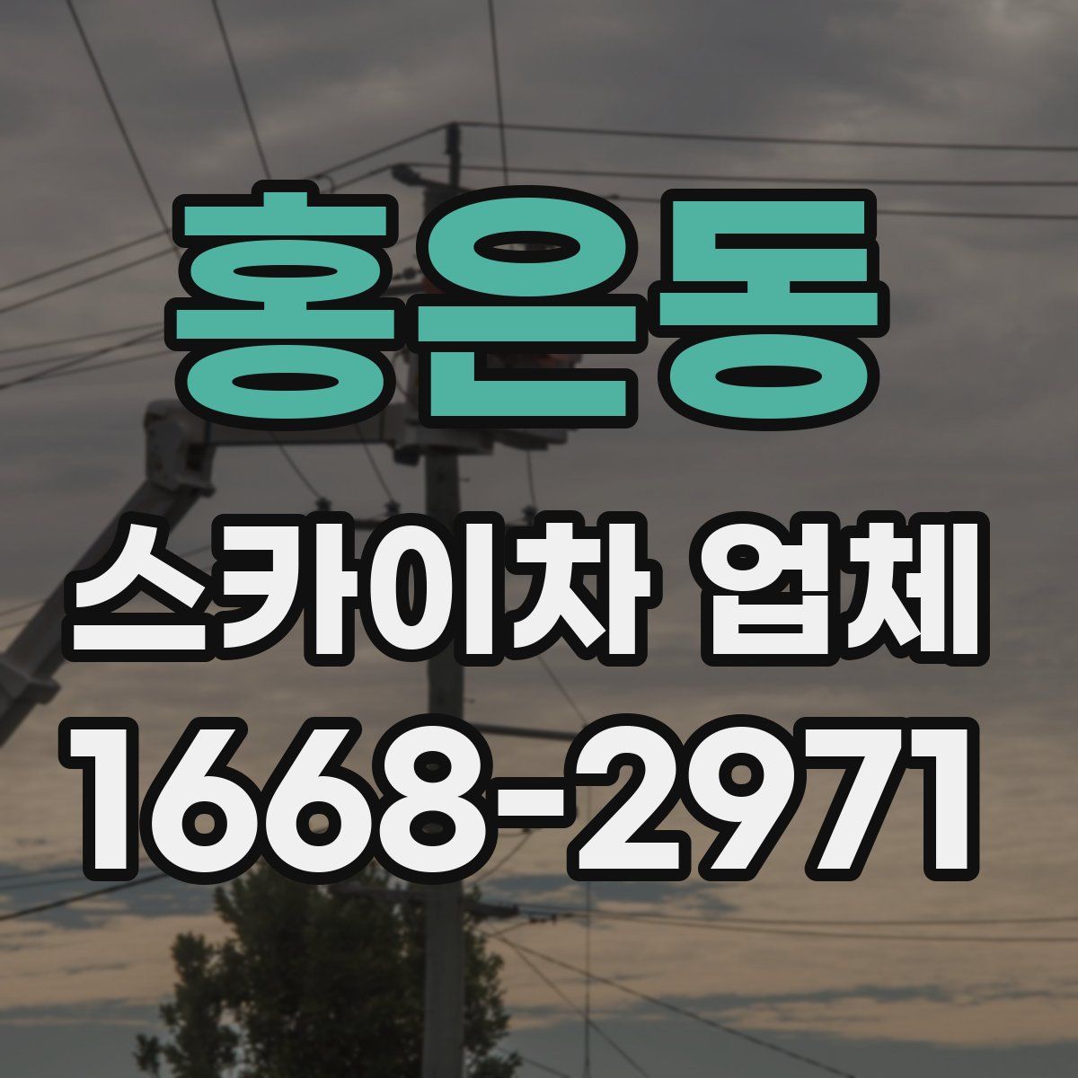 홍은동 스카이차 업체