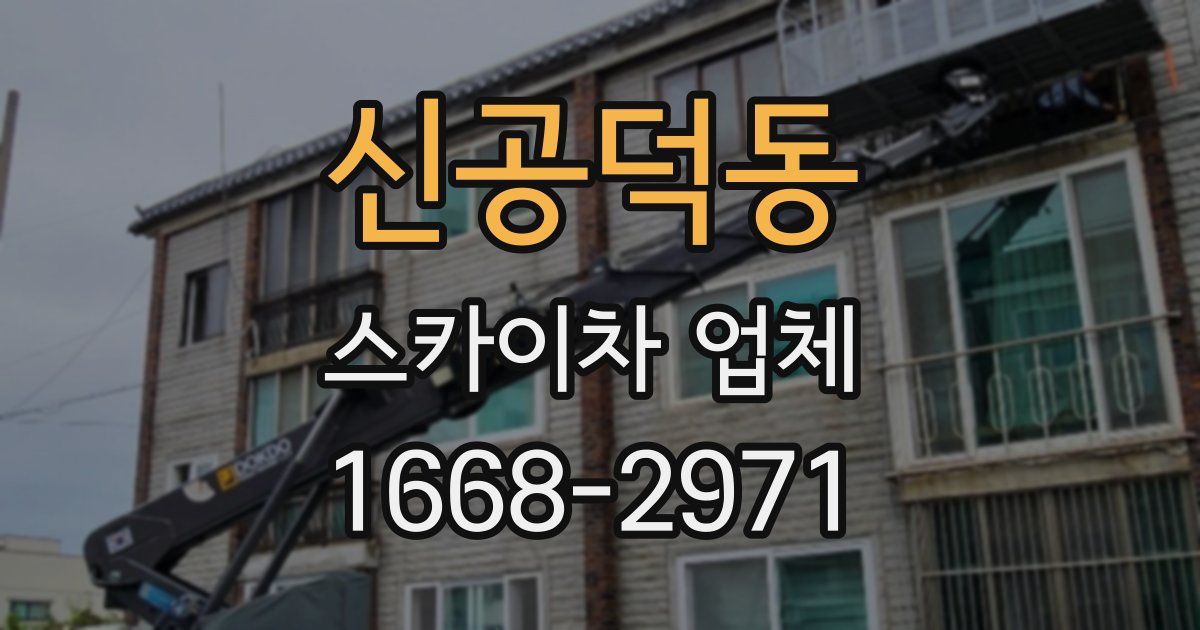 신공덕동 스카이차 업체