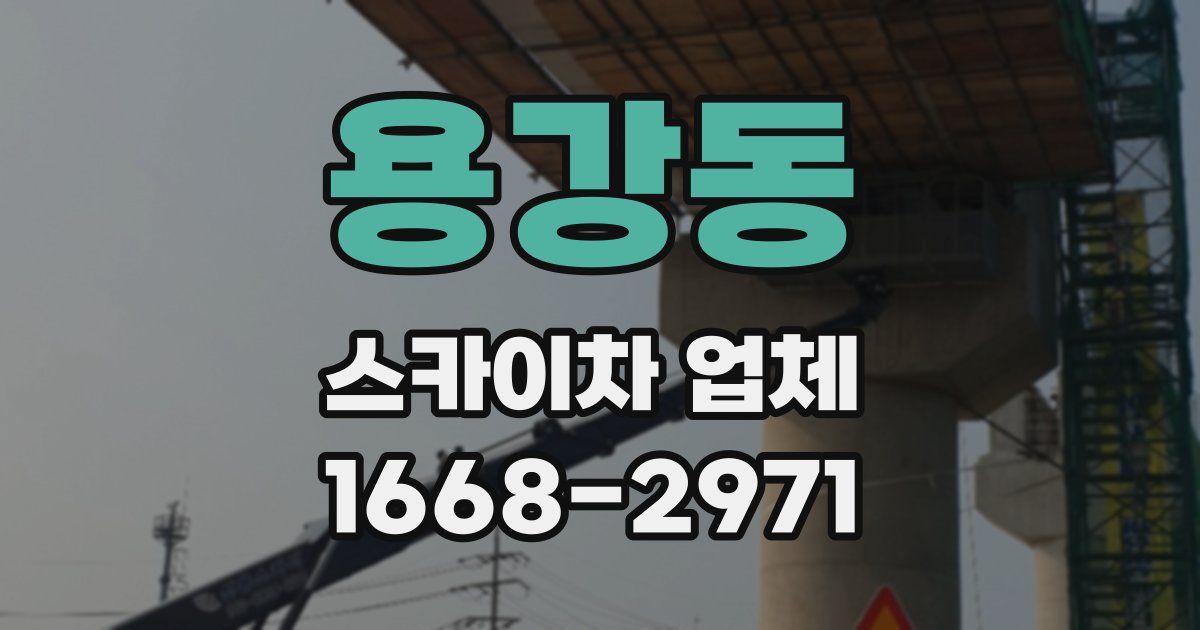 용강동 스카이차 업체