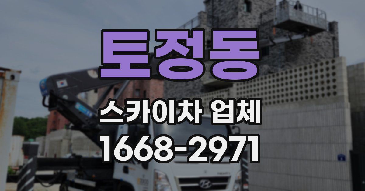 토정동 스카이차 업체