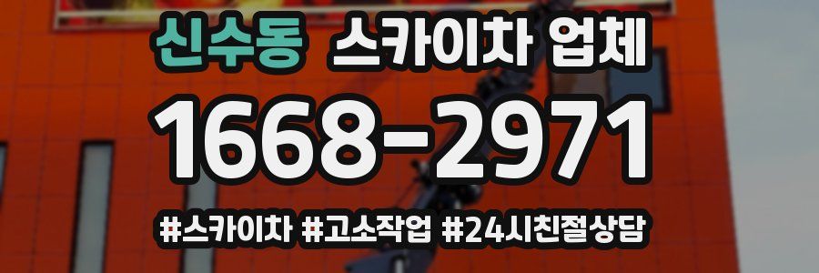 신수동 스카이차 업체