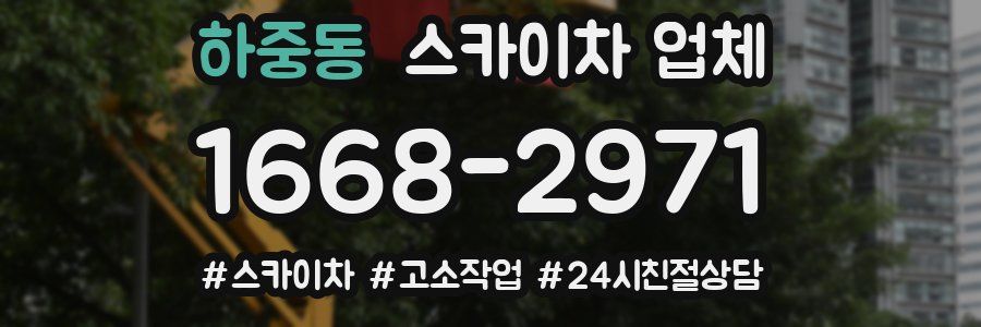 하중동 스카이차 업체
