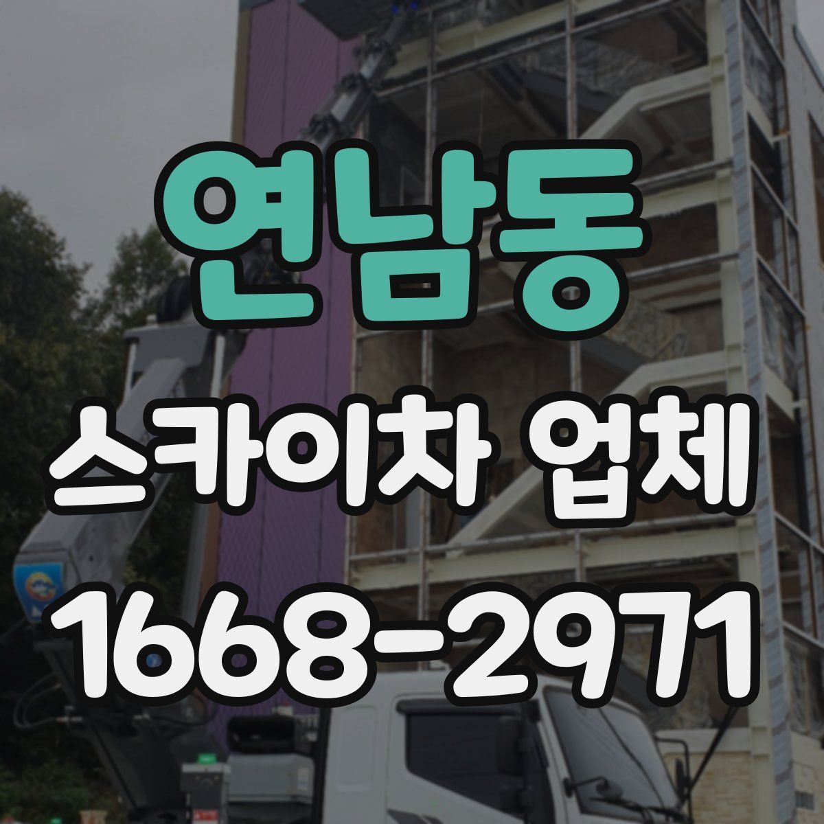 연남동 스카이차 업체