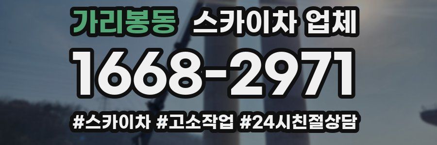 가리봉동 스카이차 업체