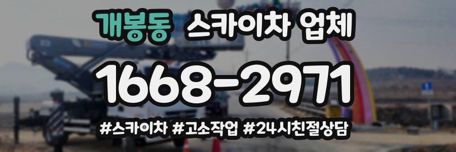 개봉동 스카이차 업체