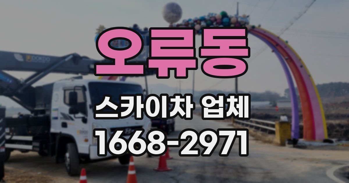 오류동 스카이차 업체