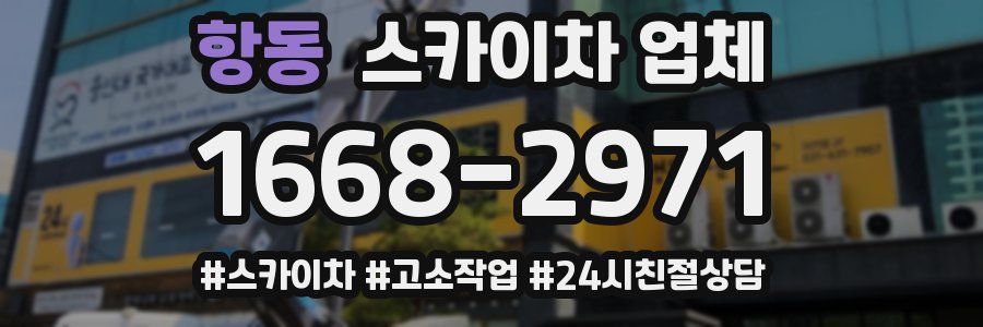 항동 스카이차 업체