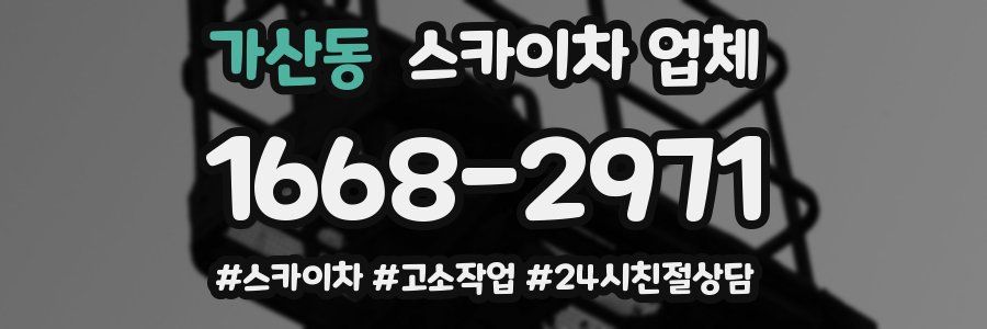 가산동 스카이차 업체