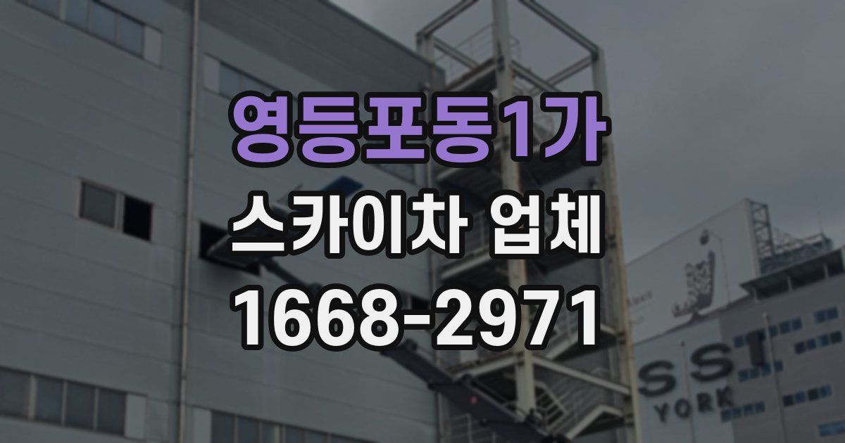 영등포동1가 스카이차 업체