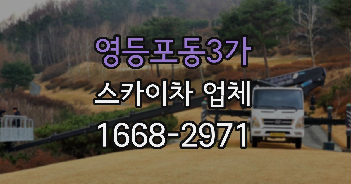 영등포동3가 스카이차 업체