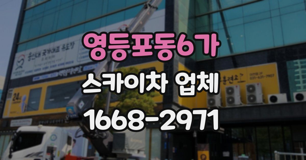 영등포동6가 스카이차 업체