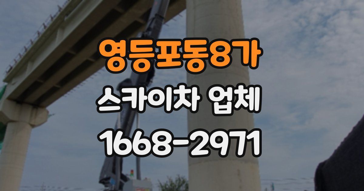 영등포동8가 스카이차 업체
