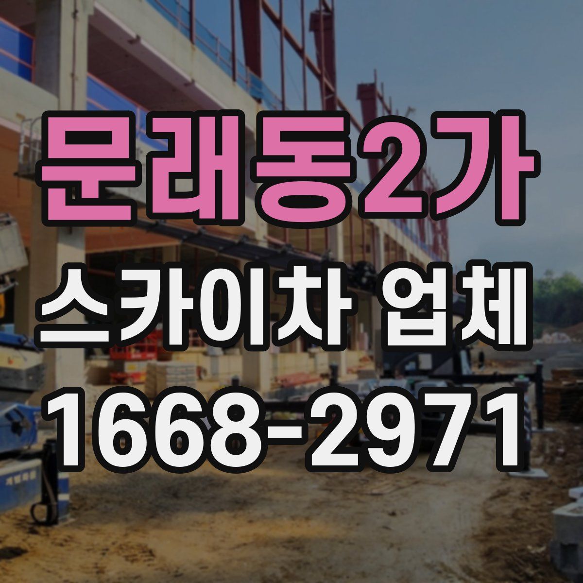문래동2가 스카이차 업체