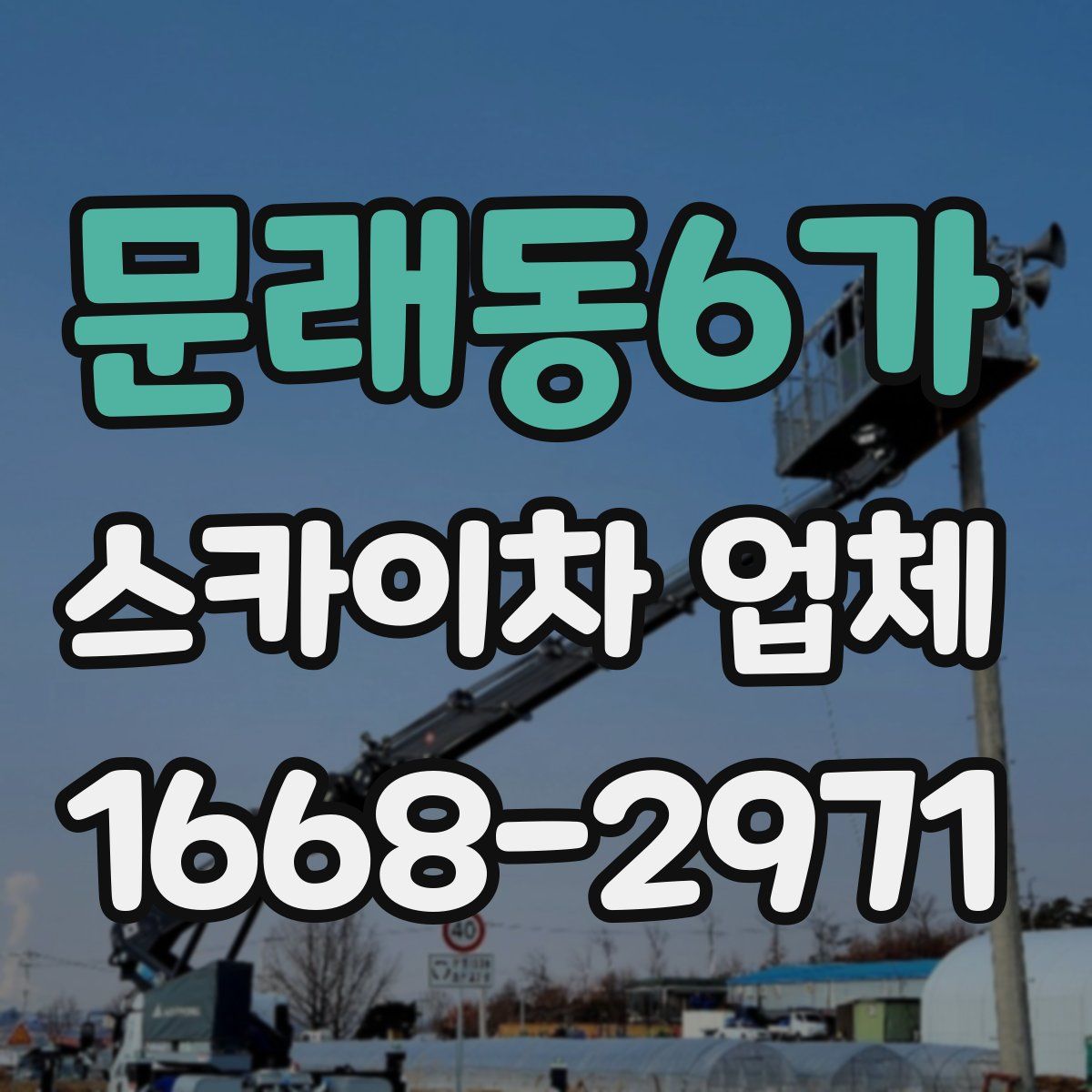 문래동6가 스카이차 업체