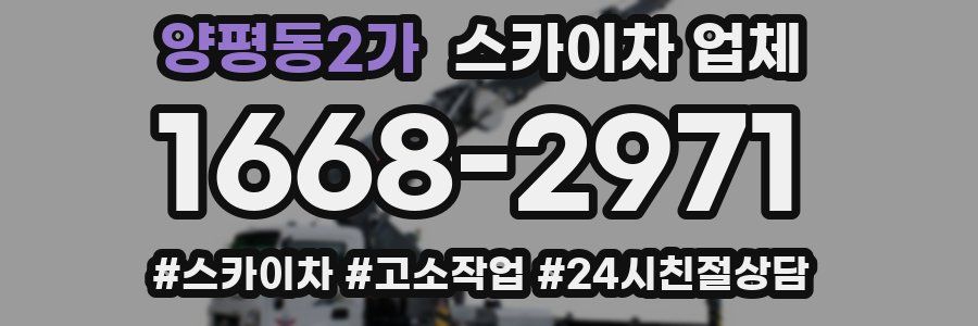 양평동2가 스카이차 업체
