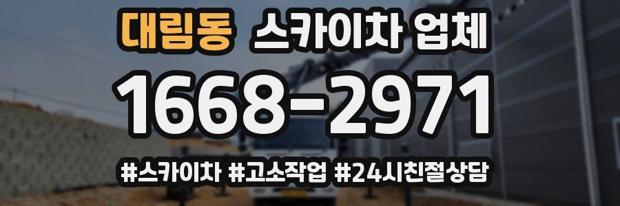 대림동 스카이차 업체