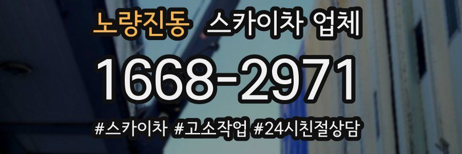 노량진동 스카이차 업체