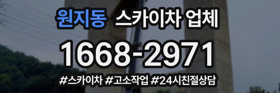 원지동 스카이차 업체
