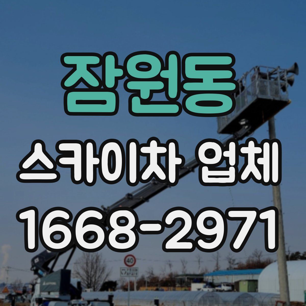 잠원동 스카이차 업체