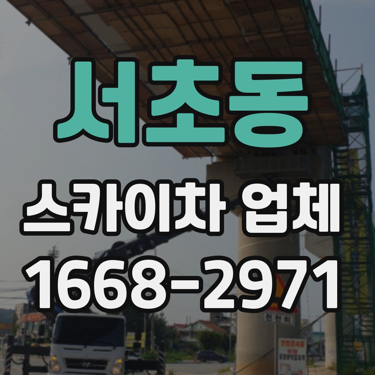 서초동 스카이차 업체