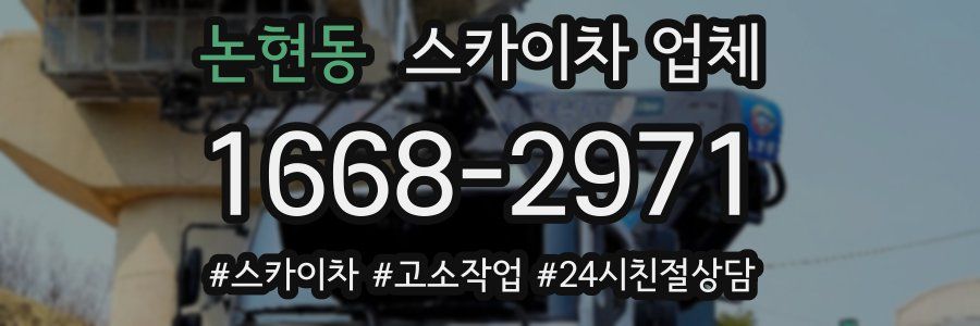 논현동 스카이차 업체
