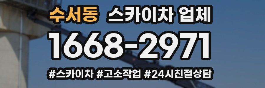 수서동 스카이차 업체