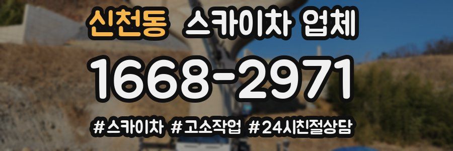신천동 스카이차 업체