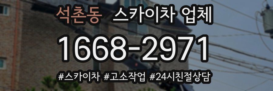 석촌동 스카이차 업체